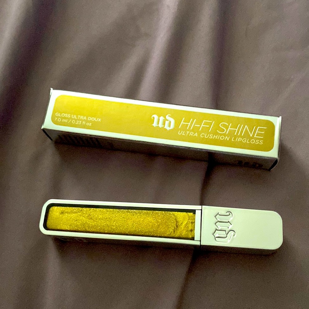 💜 Urban Decay 💜 Hi-Fi Shine Lipgloss 🫦 in shade Goldmine 🌟 NIB